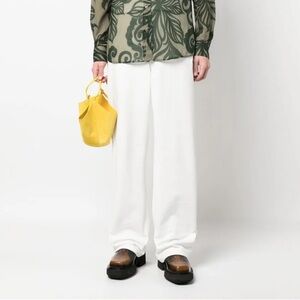 Men’s Dries Van Noten White Pants